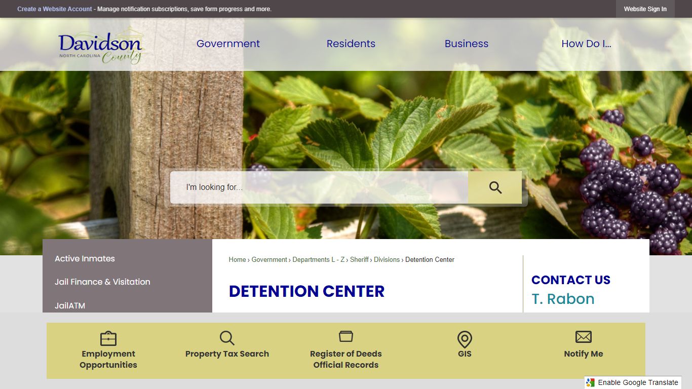 Detention Center | Davidson County, NC